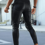 Kizbono 3Z - Pu Leather Pants for Men - Sarman Fashion - Wholesale Clothing Fashion Brand for Men from Canada