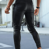 Kizbono 3Z - Pu Leather Pants for Men - Sarman Fashion - Wholesale Clothing Fashion Brand for Men from Canada