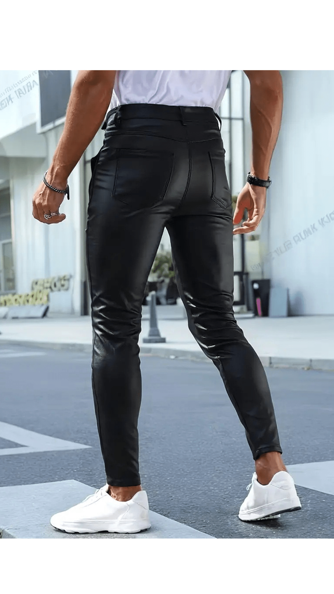 Kizbono 3Z - Pu Leather Pants for Men - Sarman Fashion - Wholesale Clothing Fashion Brand for Men from Canada