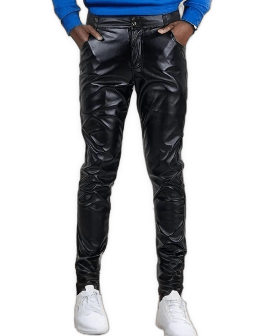 Kizbono 4Z - Pu Leather Pants for Men - Sarman Fashion - Wholesale Clothing Fashion Brand for Men from Canada