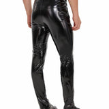 Kizbono - Pu Leather Pants for Men - Sarman Fashion - Wholesale Clothing Fashion Brand for Men from Canada