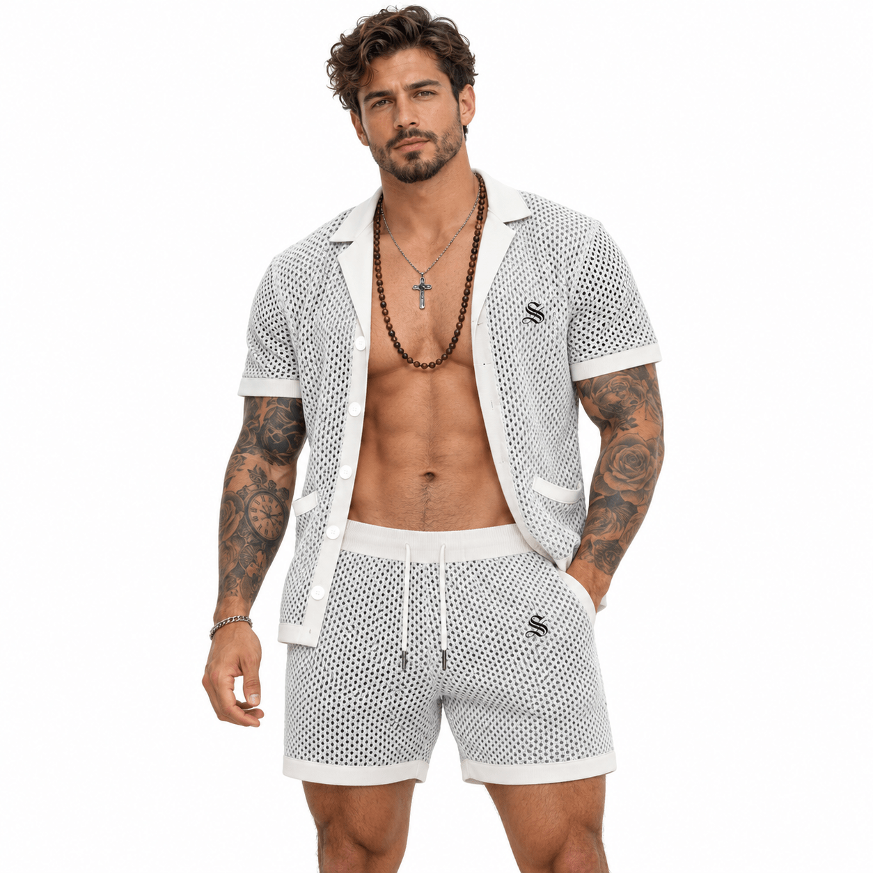 Kizja 132 - Top & Shorts for Men - Sarman Fashion - Wholesale Clothing Fashion Brand for Men from Canada