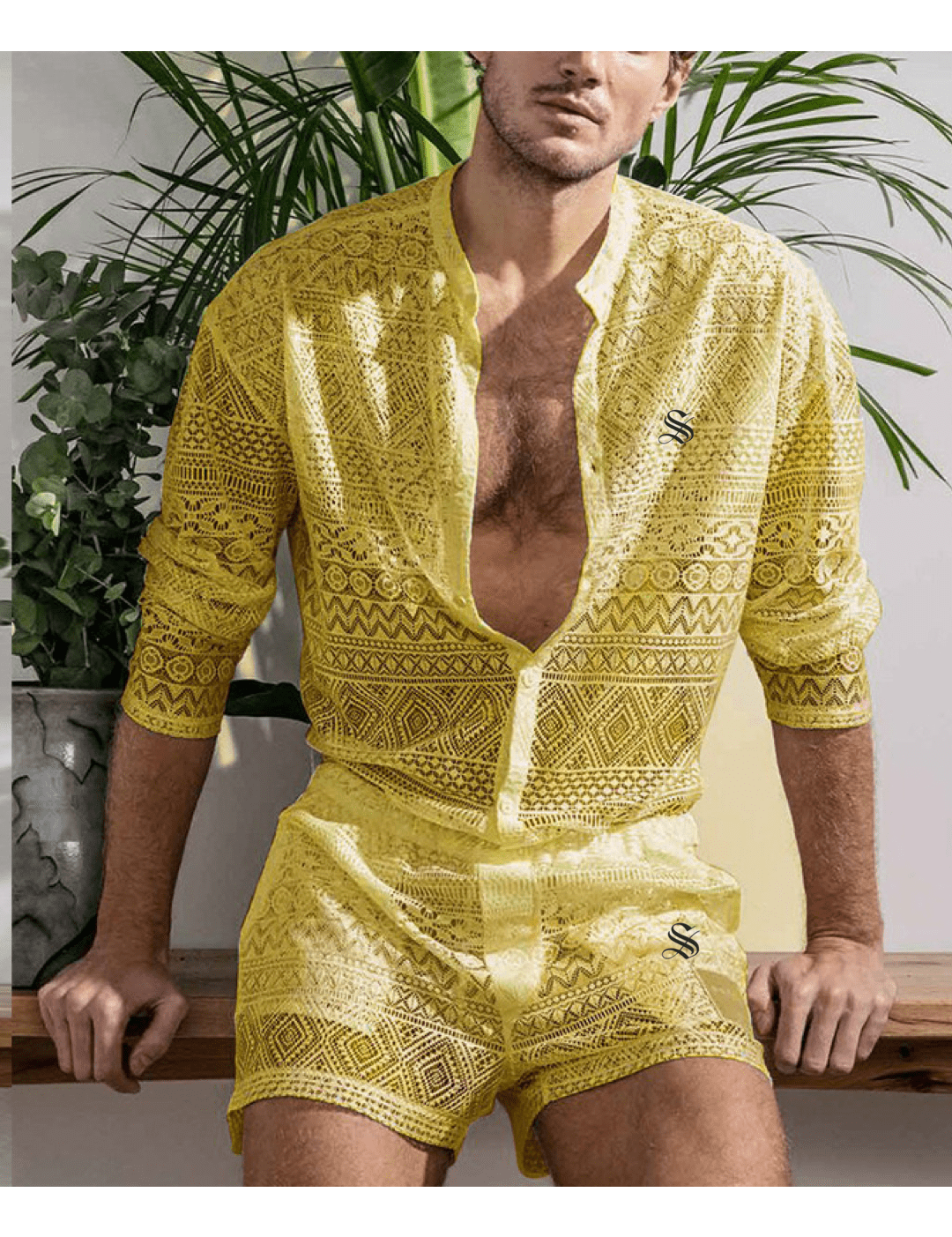 Kizja 3 - Top & Shorts for Men - Sarman Fashion - Wholesale Clothing Fashion Brand for Men from Canada