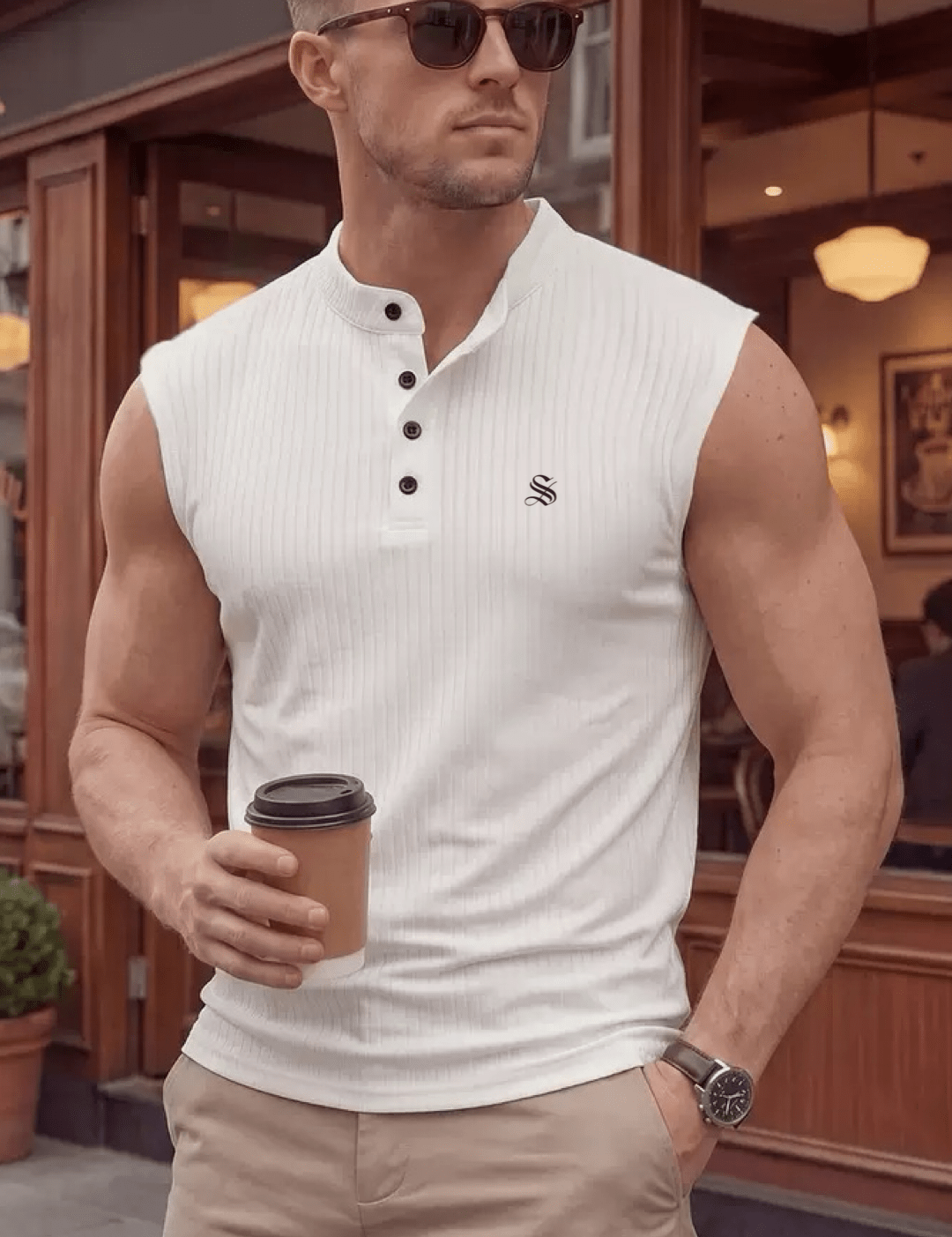 Kizma 6 - Tank Top for Men - Sarman Fashion - Wholesale Clothing Fashion Brand for Men from Canada