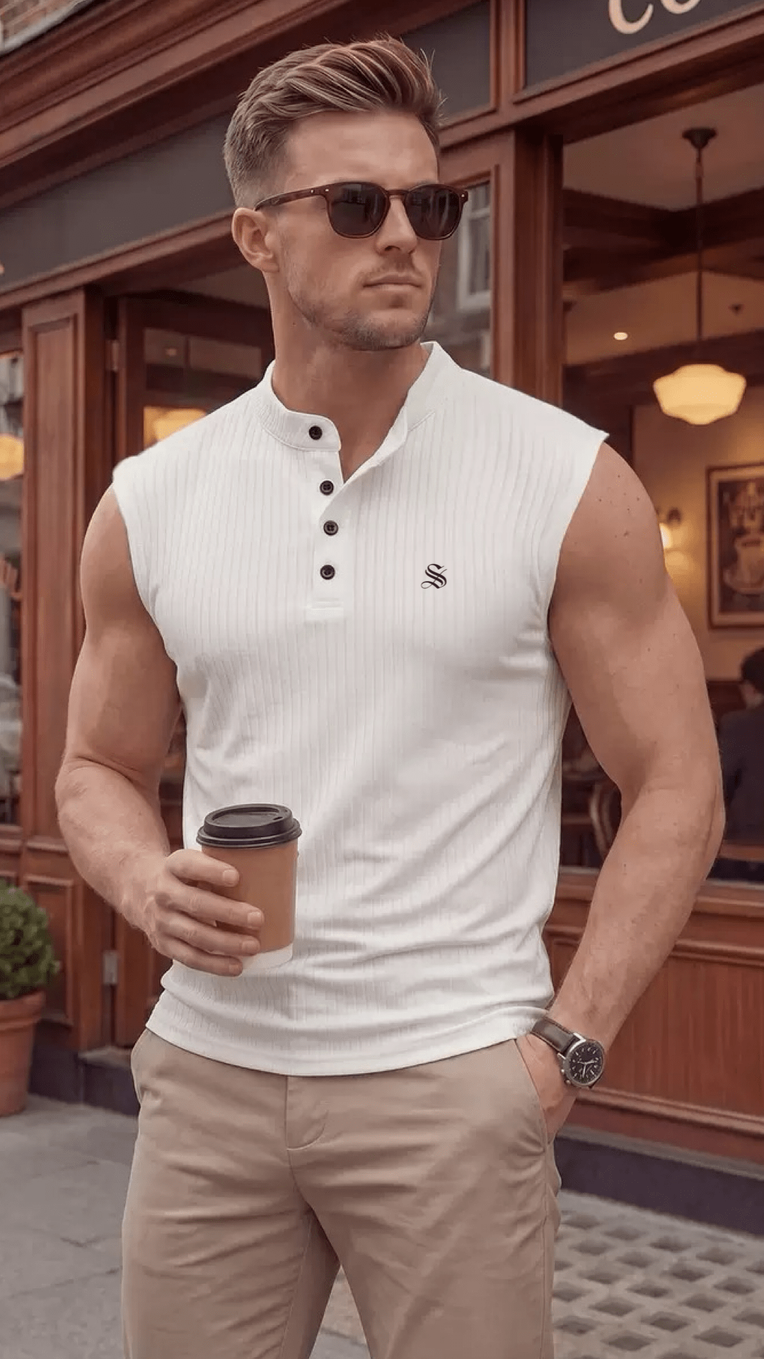 Kizma 6 - Tank Top for Men - Sarman Fashion - Wholesale Clothing Fashion Brand for Men from Canada
