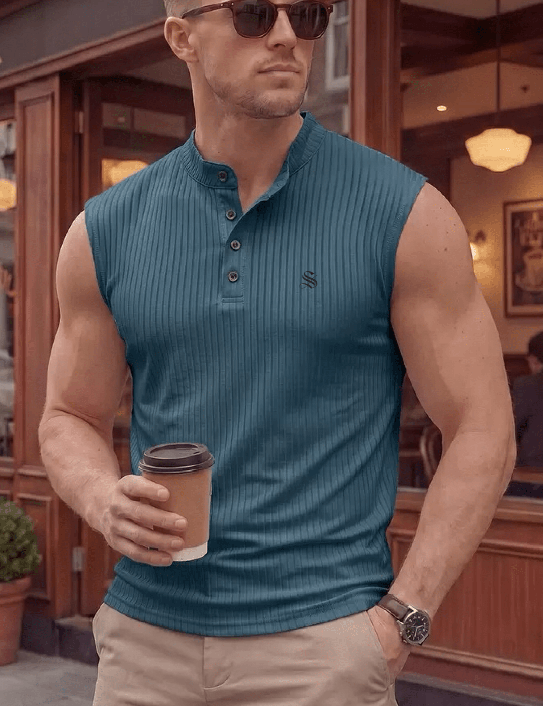 Kizma 6 - Tank Top for Men - Sarman Fashion - Wholesale Clothing Fashion Brand for Men from Canada