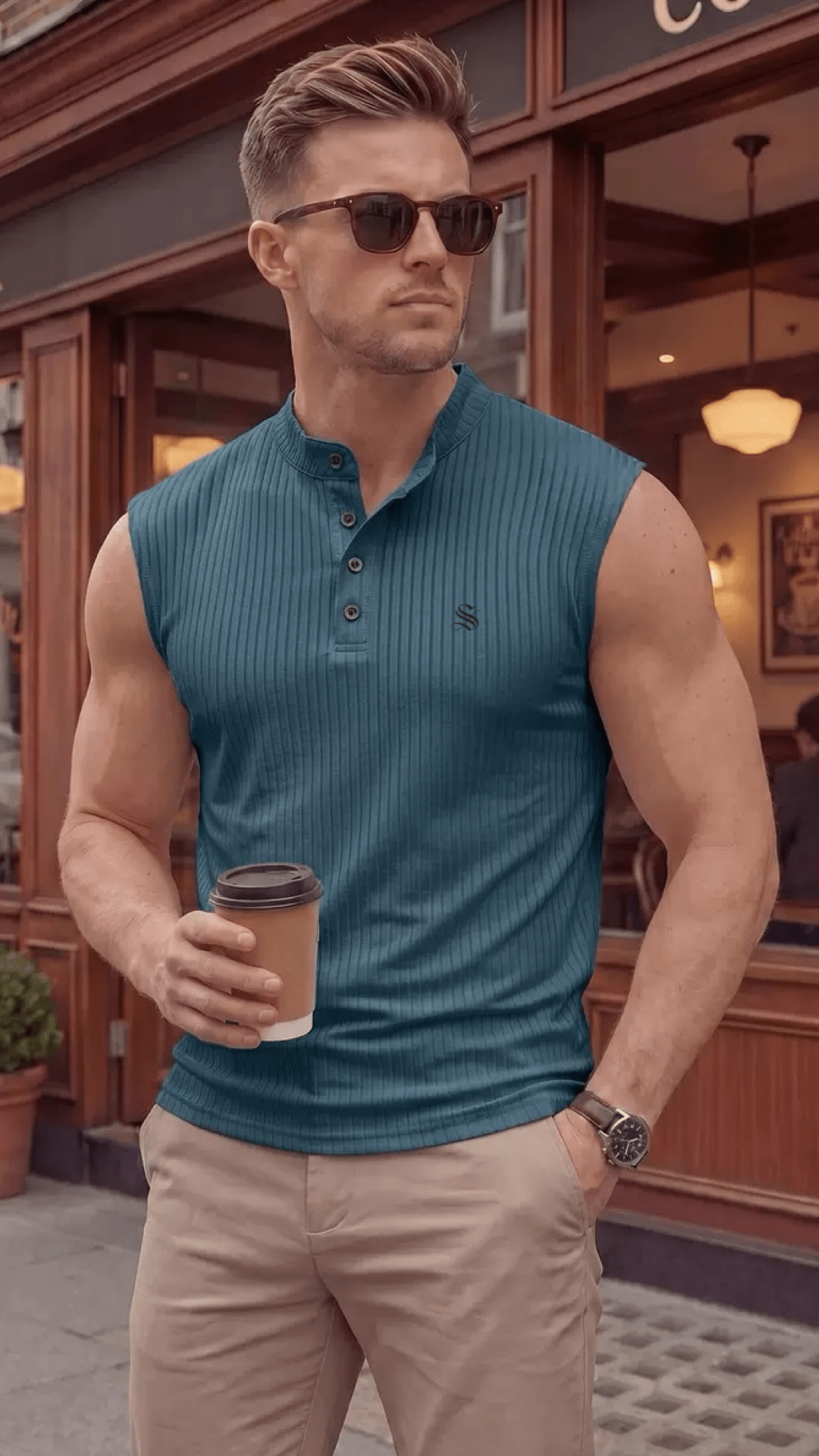 Kizma 6 - Tank Top for Men - Sarman Fashion - Wholesale Clothing Fashion Brand for Men from Canada