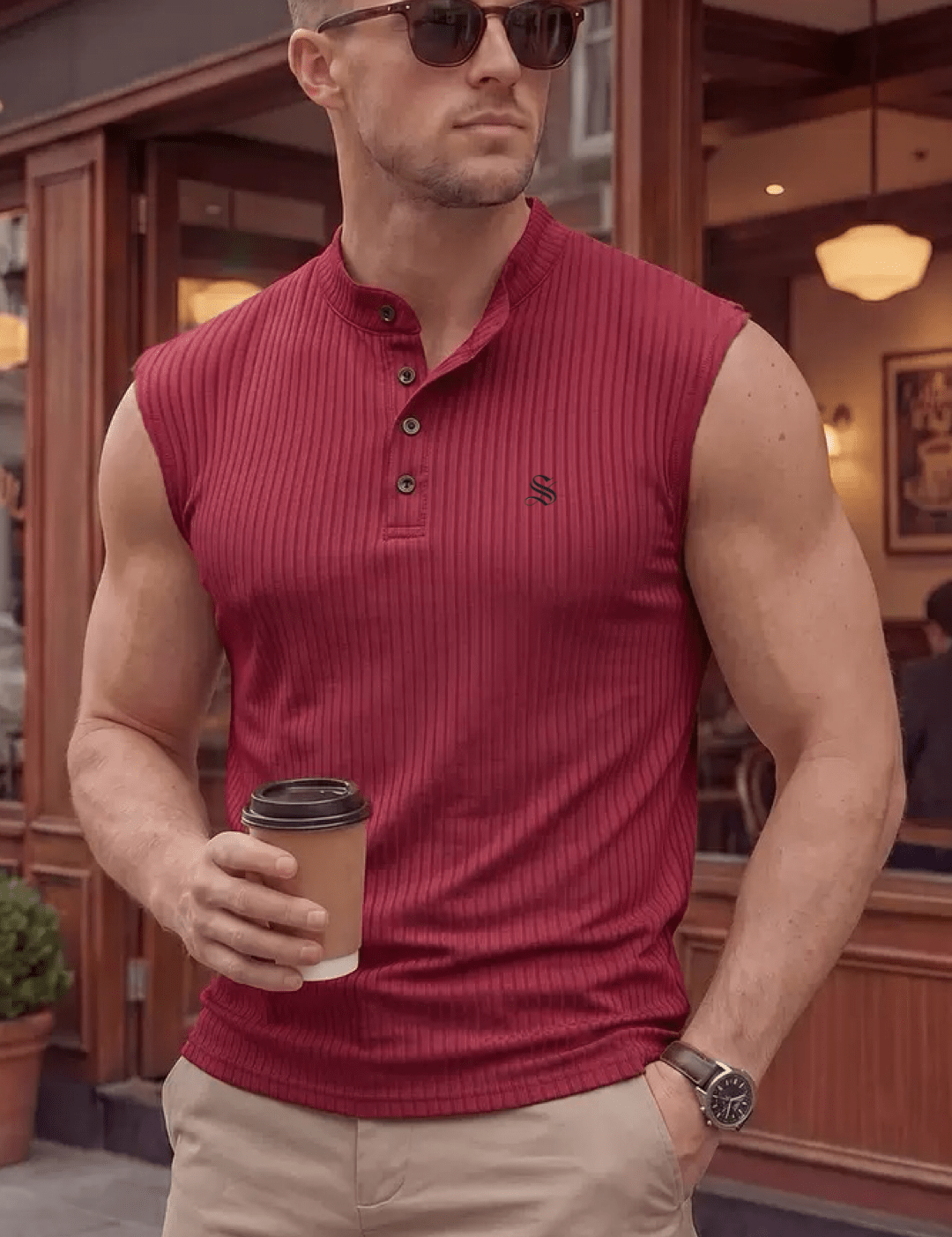 Kizma 6 - Tank Top for Men - Sarman Fashion - Wholesale Clothing Fashion Brand for Men from Canada