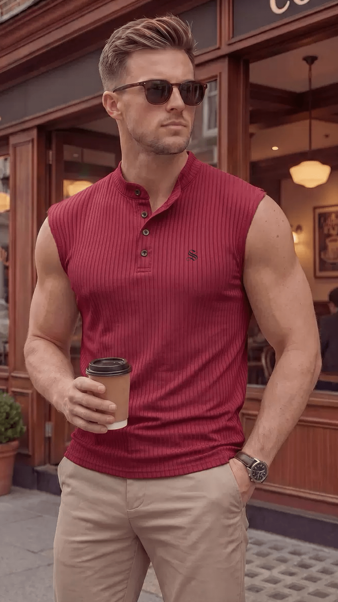 Kizma 6 - Tank Top for Men - Sarman Fashion - Wholesale Clothing Fashion Brand for Men from Canada