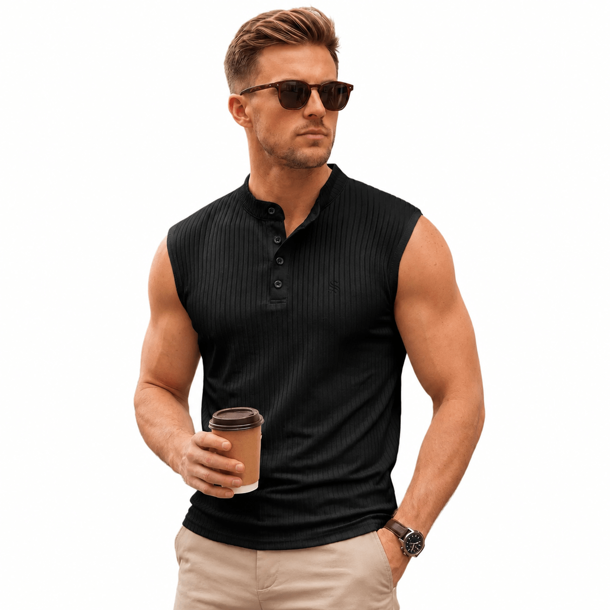 Kizma 6 - Tank Top for Men - Sarman Fashion - Wholesale Clothing Fashion Brand for Men from Canada