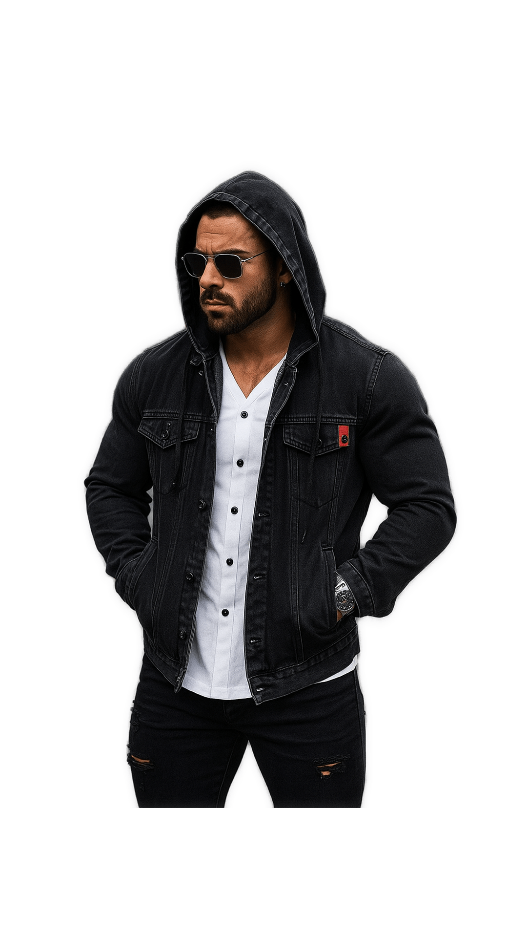KJY 2 - Long Sleeve Jeans Jacket for Men - Sarman Fashion - Wholesale Clothing Fashion Brand for Men from Canada