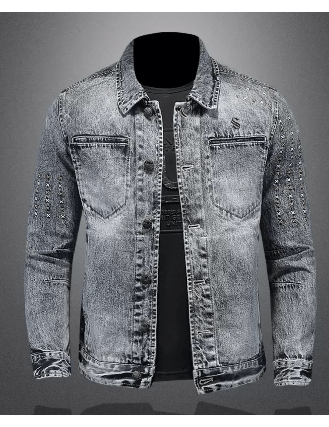 KJY 6 - Long Sleeve Jeans Jacket for Men - Sarman Fashion - Wholesale Clothing Fashion Brand for Men from Canada