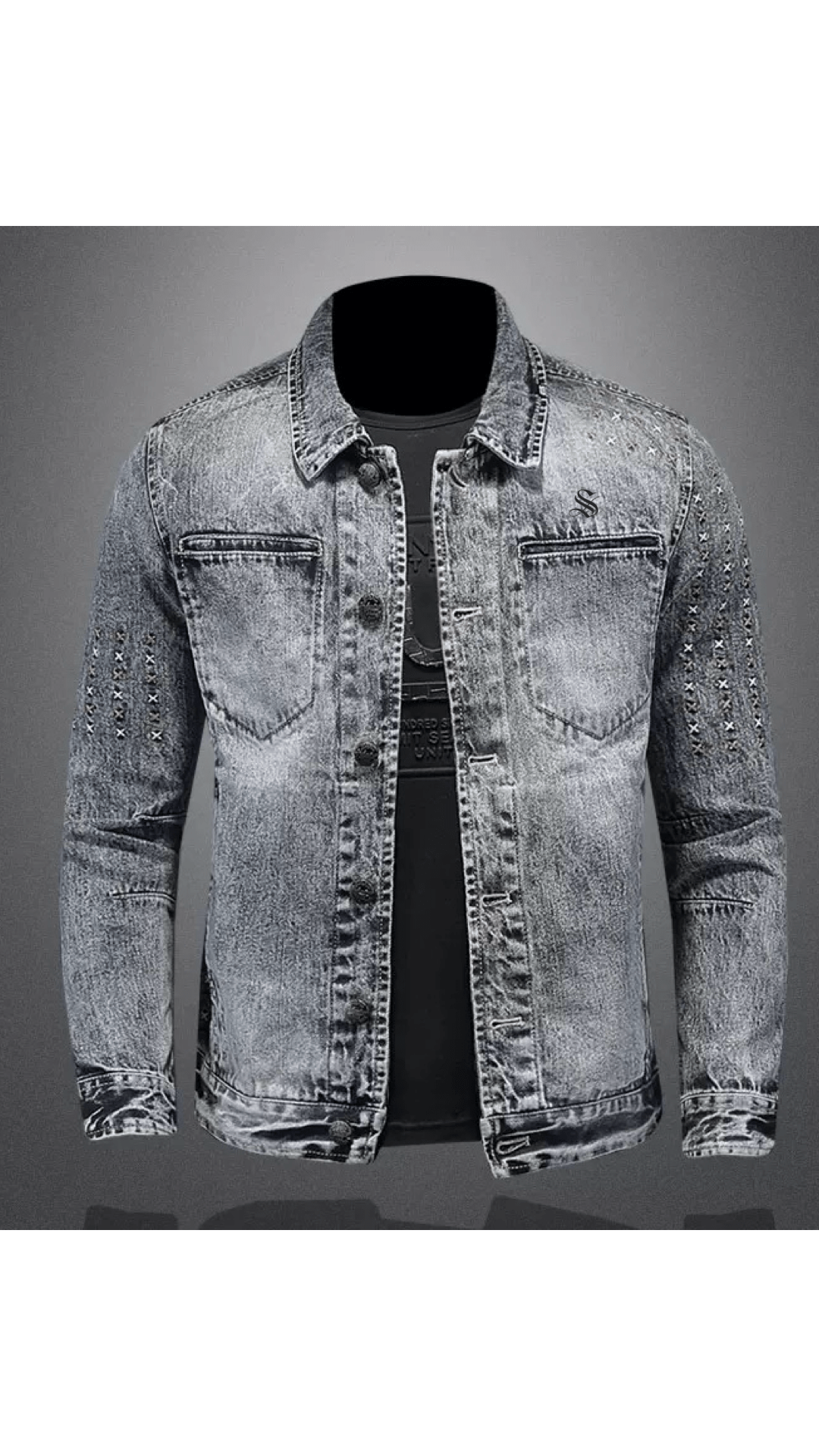 KJY 6 - Long Sleeve Jeans Jacket for Men - Sarman Fashion - Wholesale Clothing Fashion Brand for Men from Canada