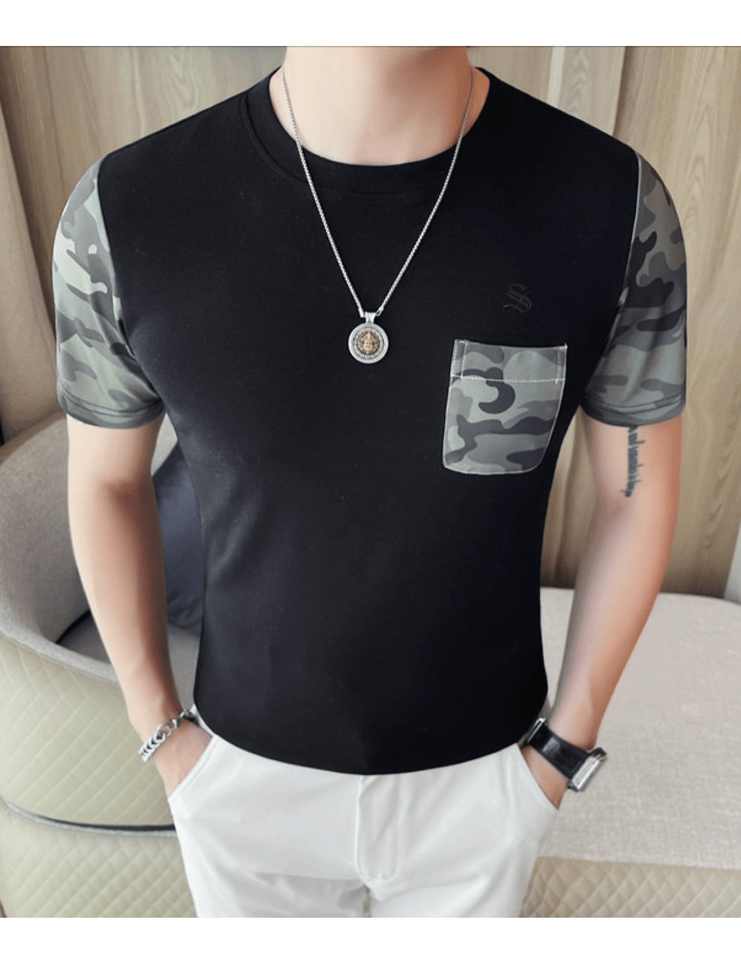 KKAC - T-Shirt for Men - Sarman Fashion - Wholesale Clothing Fashion Brand for Men from Canada