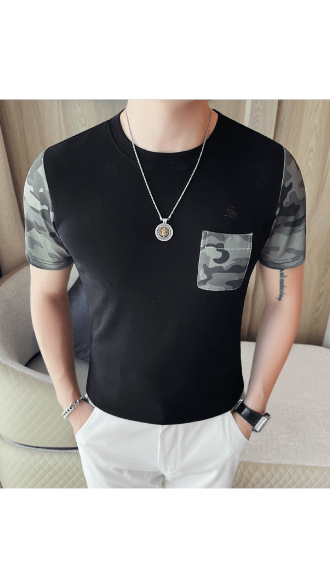 KKAC - T-Shirt for Men - Sarman Fashion - Wholesale Clothing Fashion Brand for Men from Canada