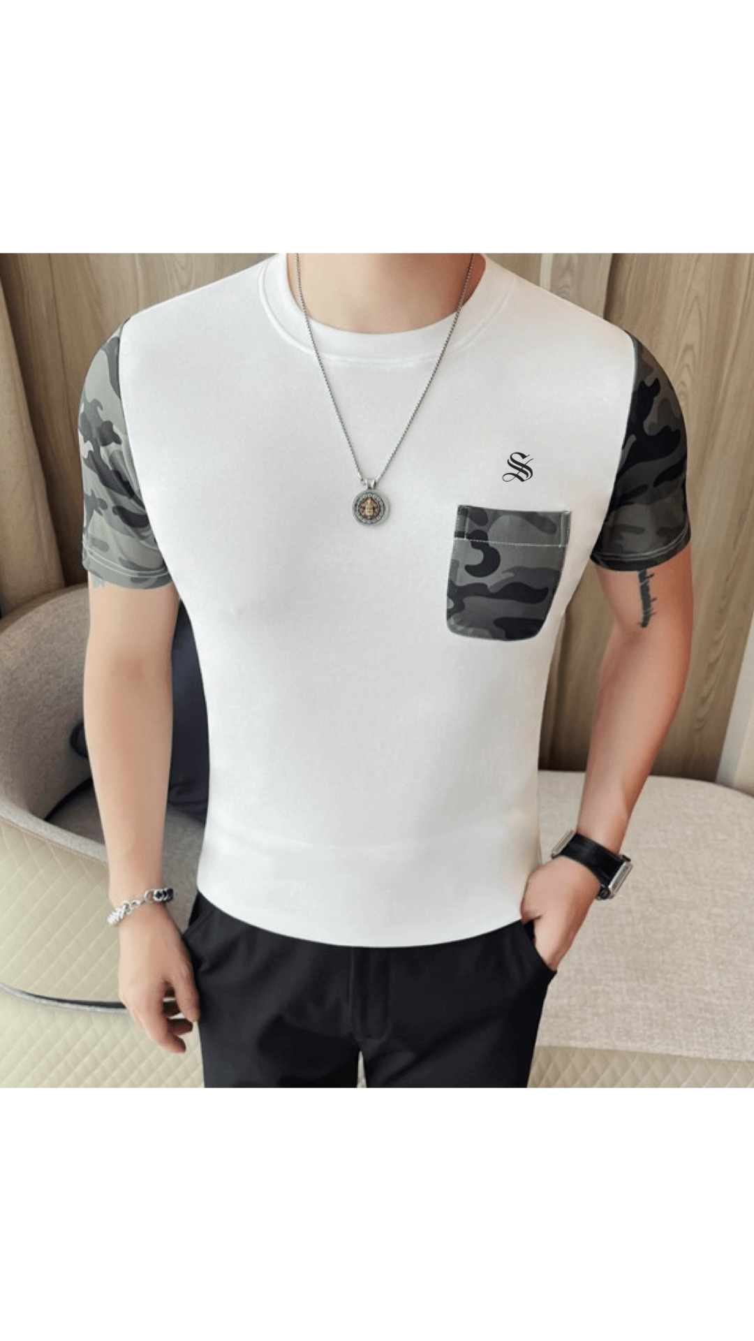 KKAC - T-Shirt for Men - Sarman Fashion - Wholesale Clothing Fashion Brand for Men from Canada