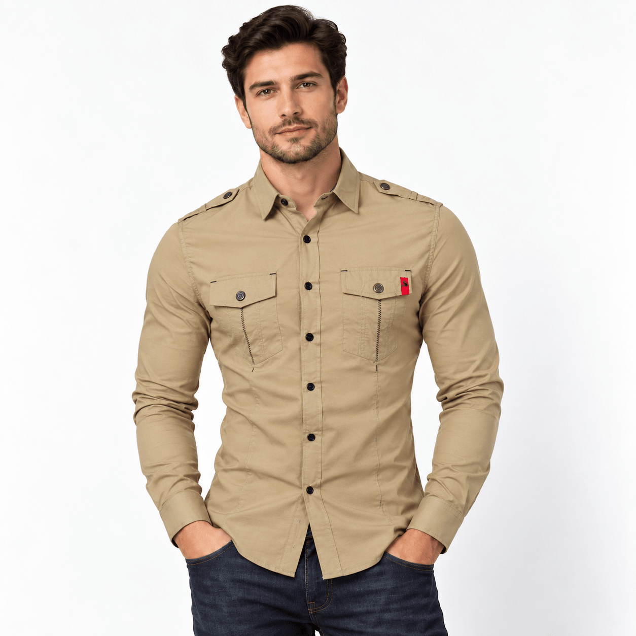Klaz - Long Sleeves Shirt for Men - Sarman Fashion - Wholesale Clothing Fashion Brand for Men from Canada
