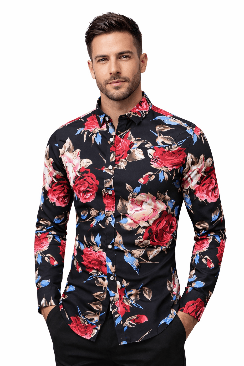KLMN 2 - Long Sleeves Shirt for Men - Sarman Fashion - Wholesale Clothing Fashion Brand for Men from Canada