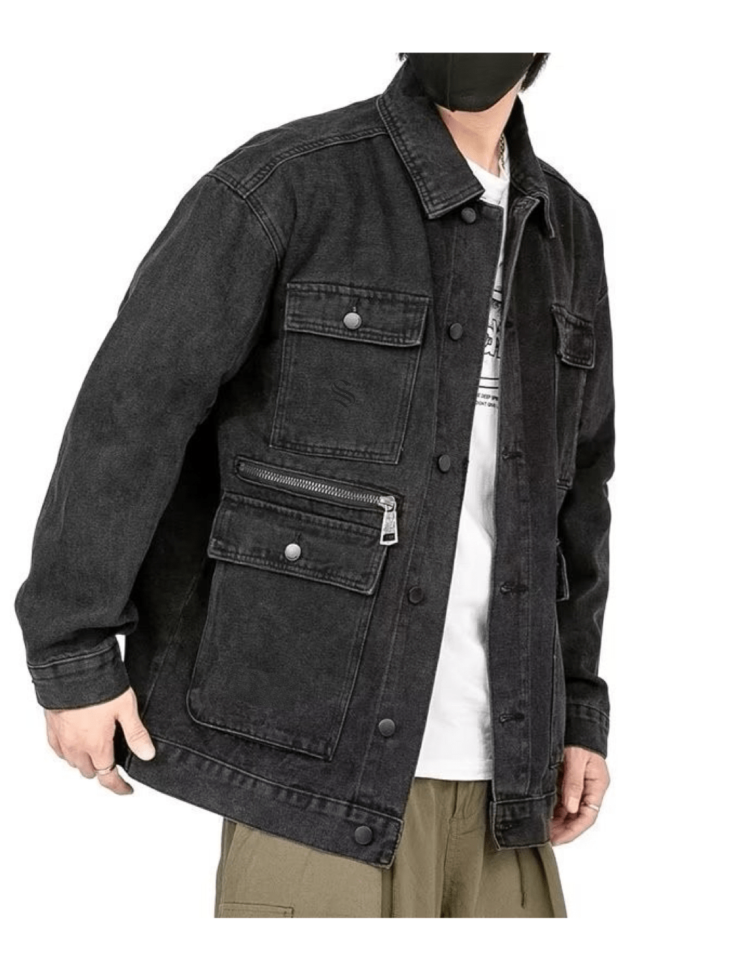 KLO 33 - Long Sleeve Jeans Jacket for Men - Sarman Fashion - Wholesale Clothing Fashion Brand for Men from Canada