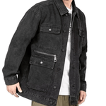 KLO 33 - Long Sleeve Jeans Jacket for Men - Sarman Fashion - Wholesale Clothing Fashion Brand for Men from Canada