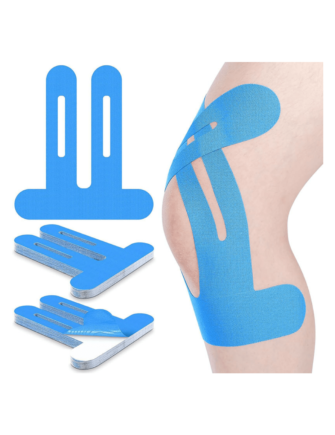 Knee Support Kinesiology Tape Strips – Pre - Cut Elastic Sports Tape for Running, Gym & Training - Sarman Fashion - Wholesale Clothing Fashion Brand for Men from Canada