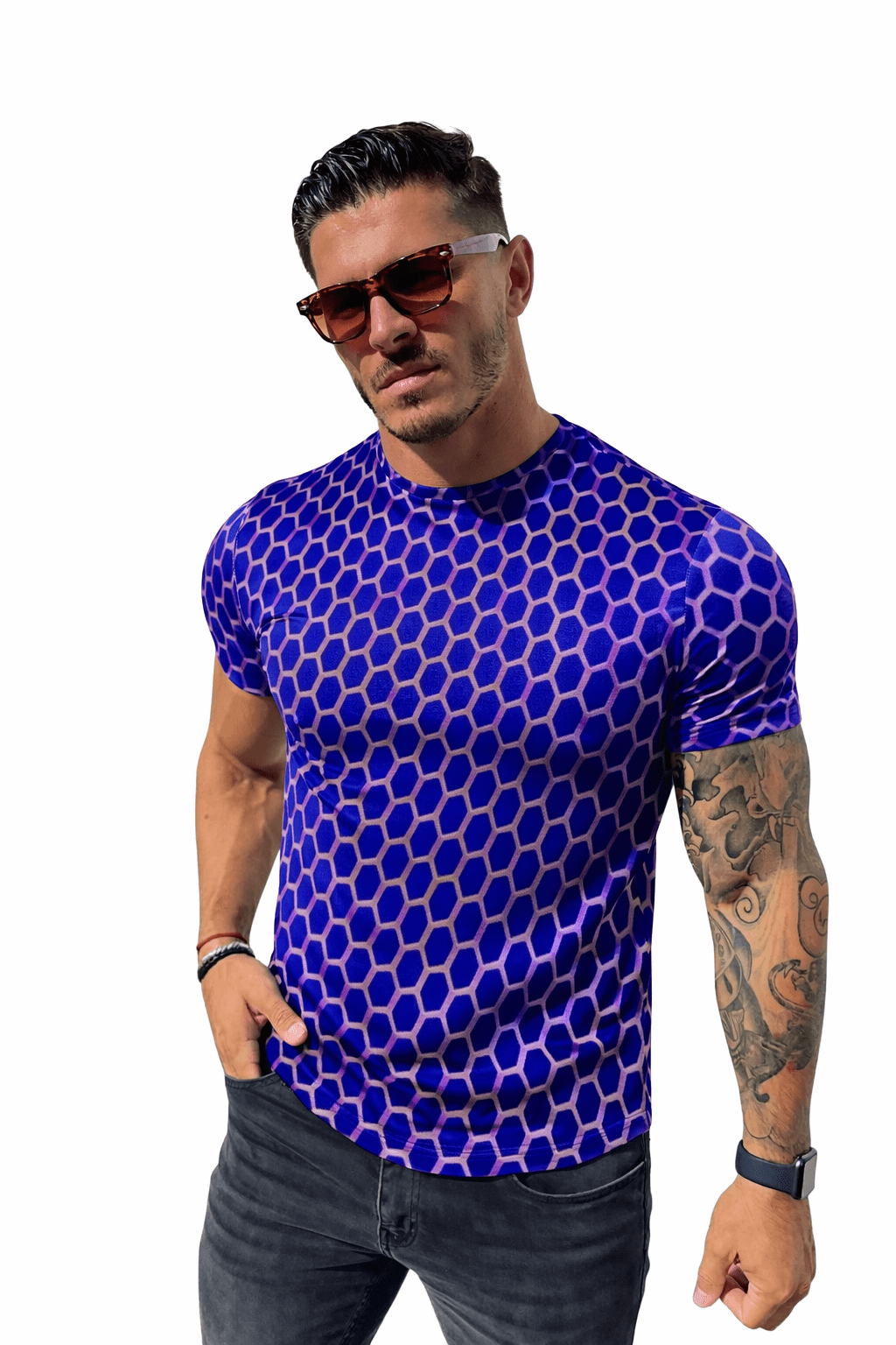 KoAzo 101 - Velvet T-shirt for Men - Sarman Fashion - Wholesale Clothing Fashion Brand for Men from Canada