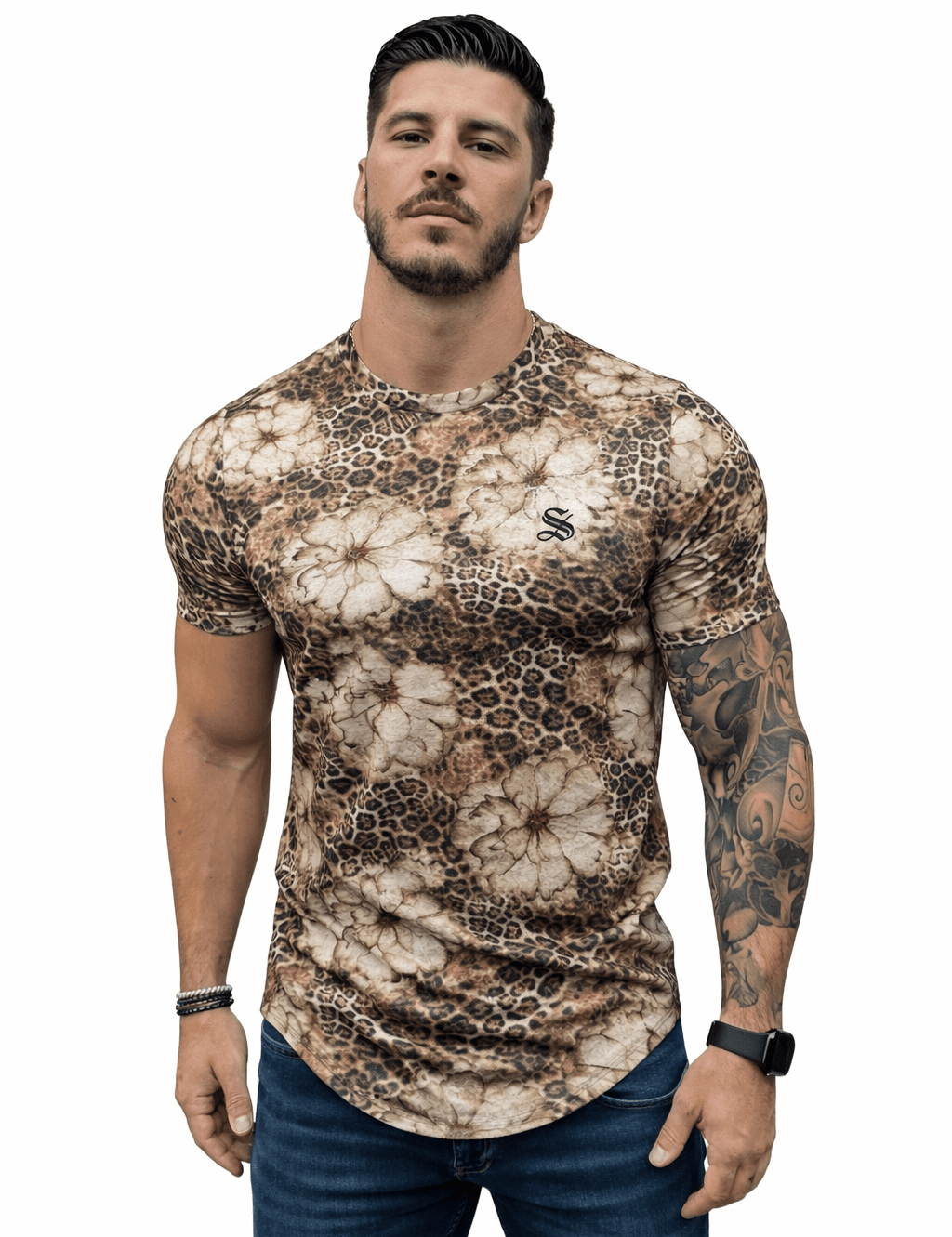 KoAzo 104 - Velvet T-shirt for Men - Sarman Fashion - Wholesale Clothing Fashion Brand for Men from Canada