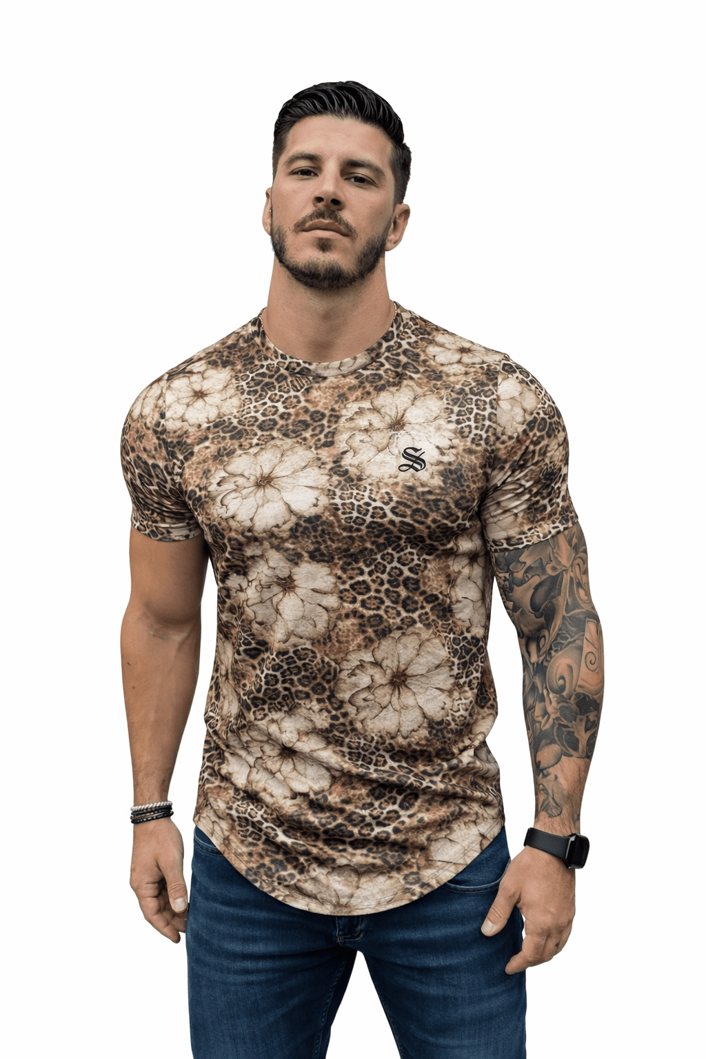 KoAzo 104 - Velvet T-shirt for Men - Sarman Fashion - Wholesale Clothing Fashion Brand for Men from Canada