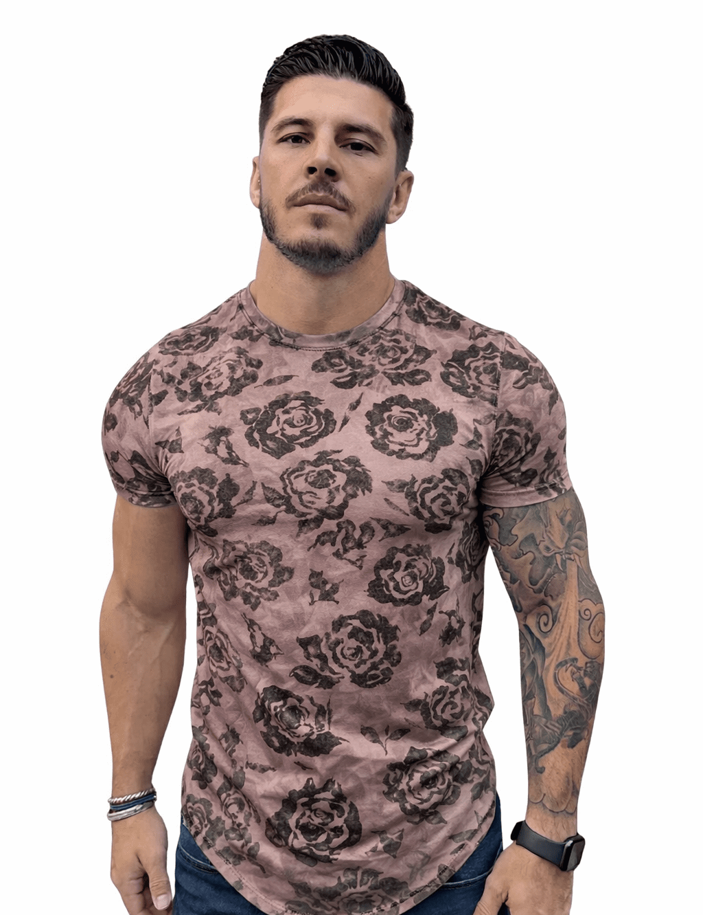 KoAzo 108 - Velvet T-shirt for Men - Sarman Fashion - Wholesale Clothing Fashion Brand for Men from Canada