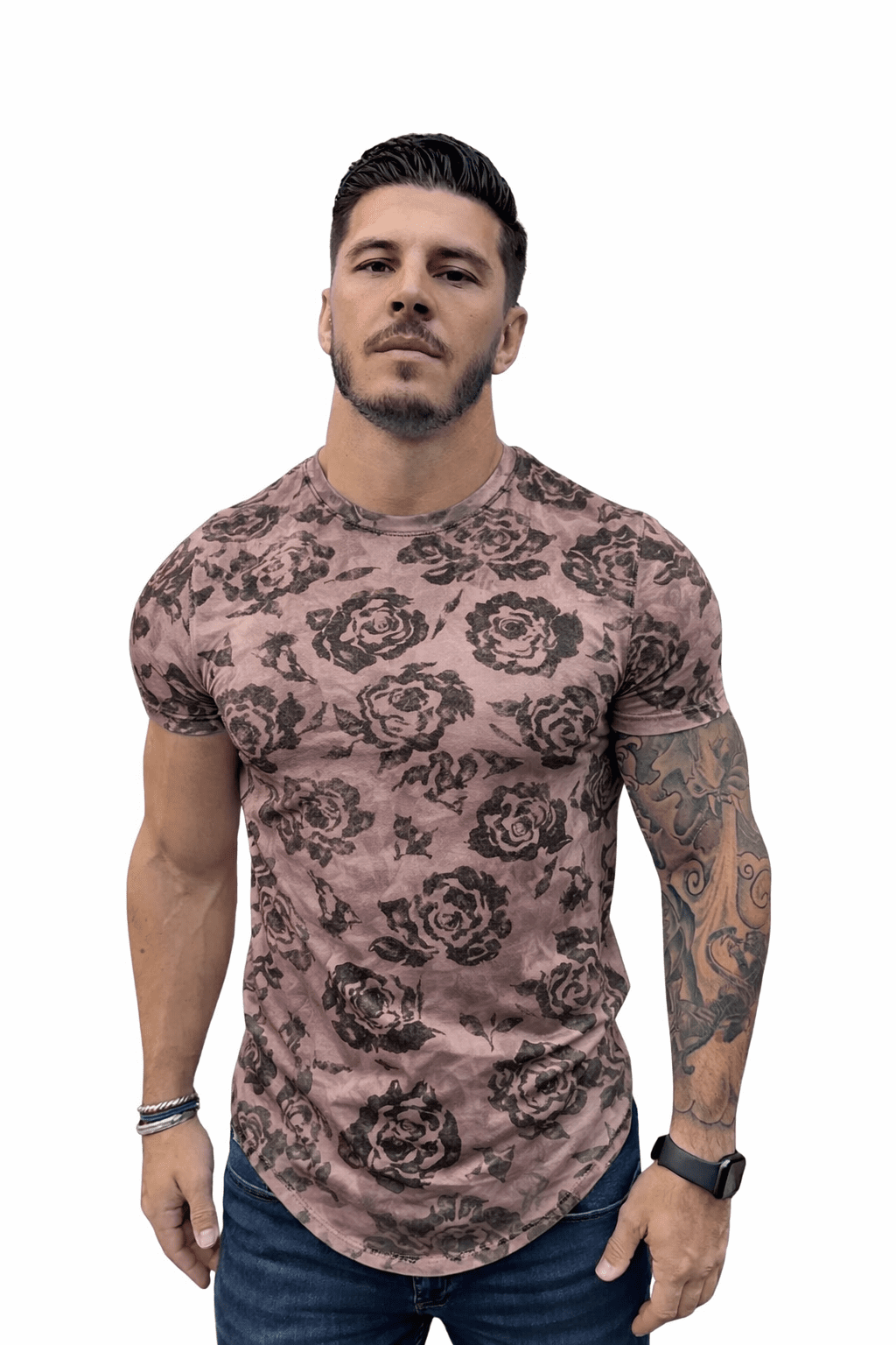 KoAzo 108 - Velvet T-shirt for Men - Sarman Fashion - Wholesale Clothing Fashion Brand for Men from Canada