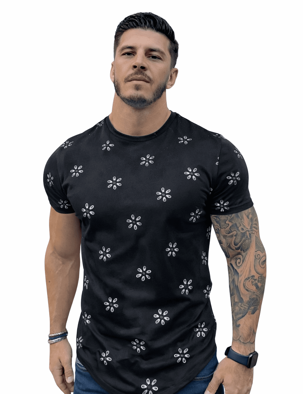 KoAzo 109 - Velvet T-shirt for Men - Sarman Fashion - Wholesale Clothing Fashion Brand for Men from Canada