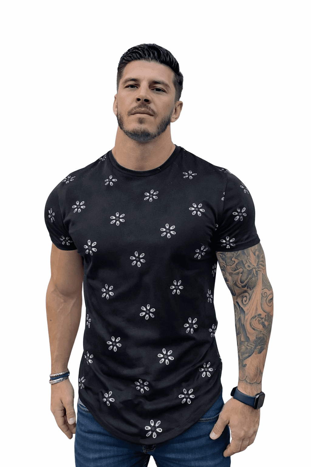 KoAzo 109 - Velvet T-shirt for Men - Sarman Fashion - Wholesale Clothing Fashion Brand for Men from Canada