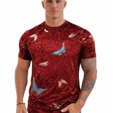 KoAzo 11 - Velvet T-shirt for Men - Sarman Fashion - Wholesale Clothing Fashion Brand for Men from Canada