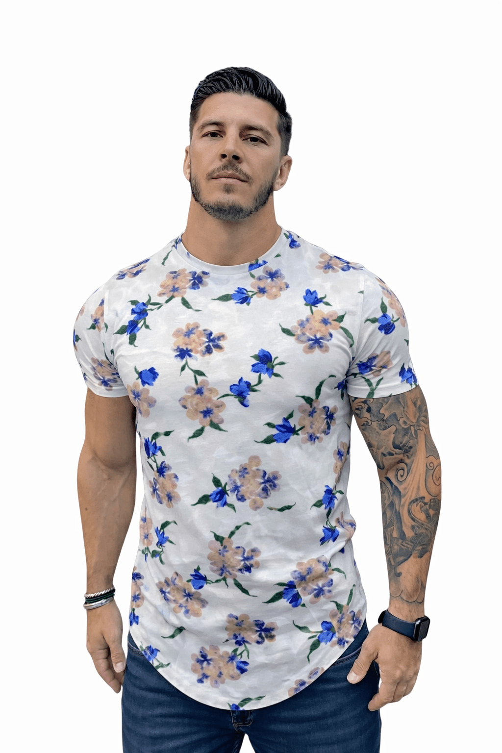 KoAzo 110 - Velvet T-shirt for Men - Sarman Fashion - Wholesale Clothing Fashion Brand for Men from Canada