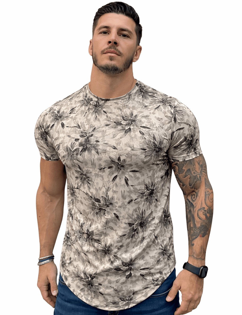 KoAzo 111 - Velvet T-shirt for Men - Sarman Fashion - Wholesale Clothing Fashion Brand for Men from Canada