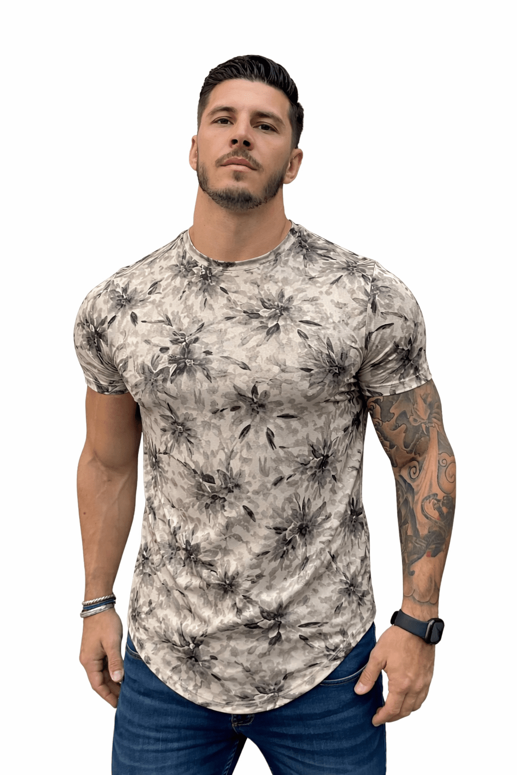 KoAzo 111 - Velvet T-shirt for Men - Sarman Fashion - Wholesale Clothing Fashion Brand for Men from Canada