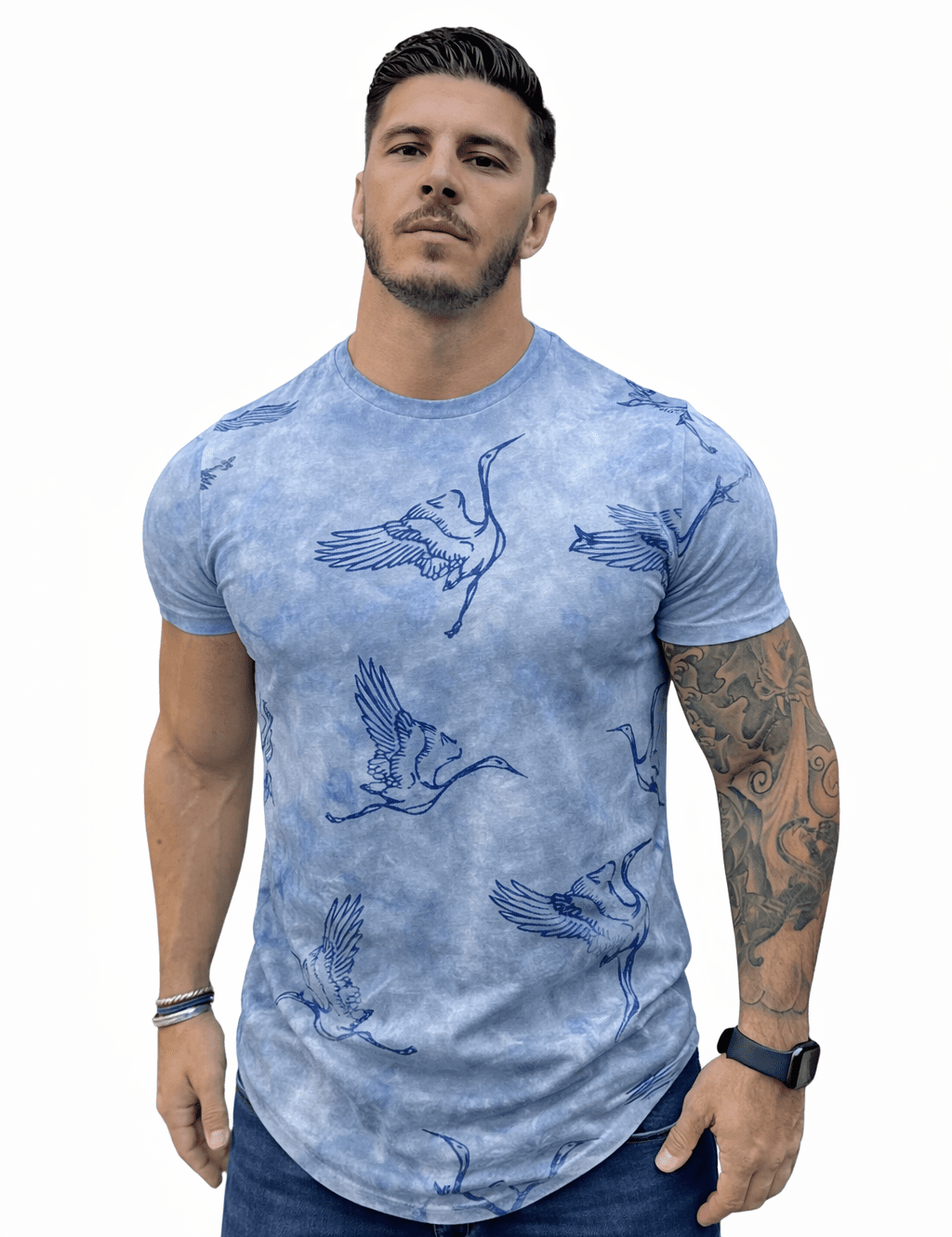 KoAzo 114 - Velvet T-shirt for Men - Sarman Fashion - Wholesale Clothing Fashion Brand for Men from Canada