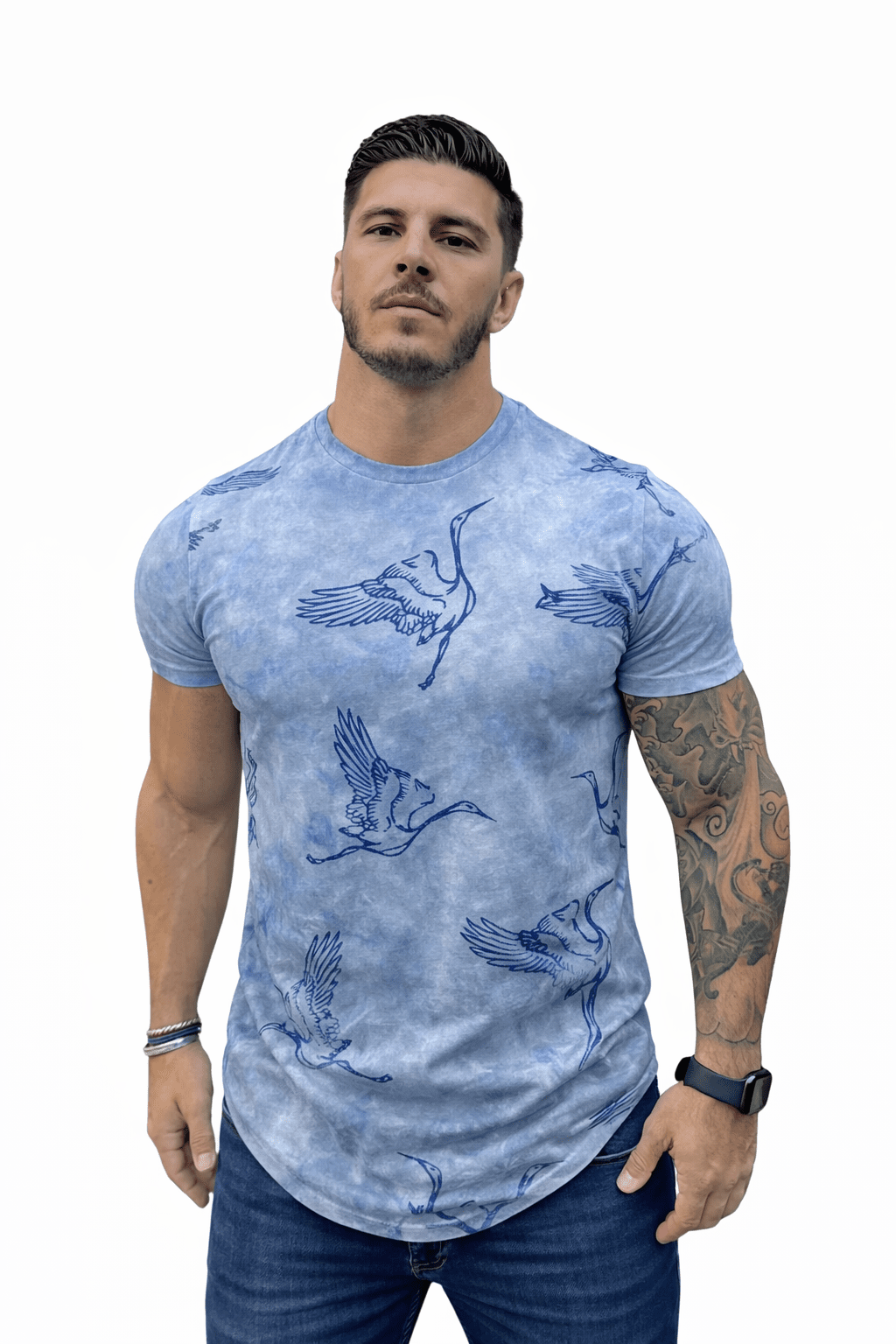 KoAzo 114 - Velvet T-shirt for Men - Sarman Fashion - Wholesale Clothing Fashion Brand for Men from Canada
