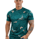 KoAzo 12 - Velvet T-shirt for Men - Sarman Fashion - Wholesale Clothing Fashion Brand for Men from Canada