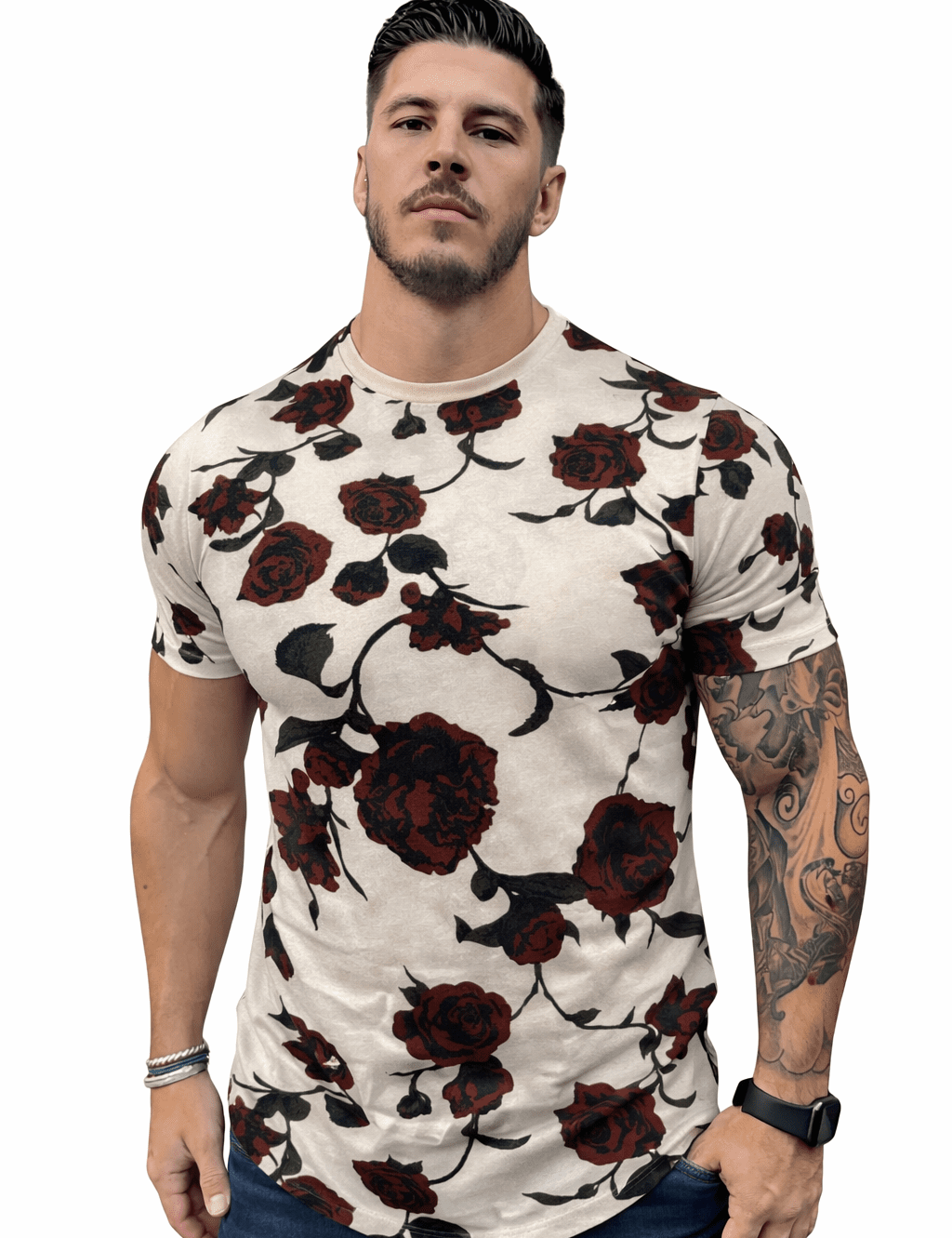 KoAzo 120 - Velvet T-shirt for Men - Sarman Fashion - Wholesale Clothing Fashion Brand for Men from Canada