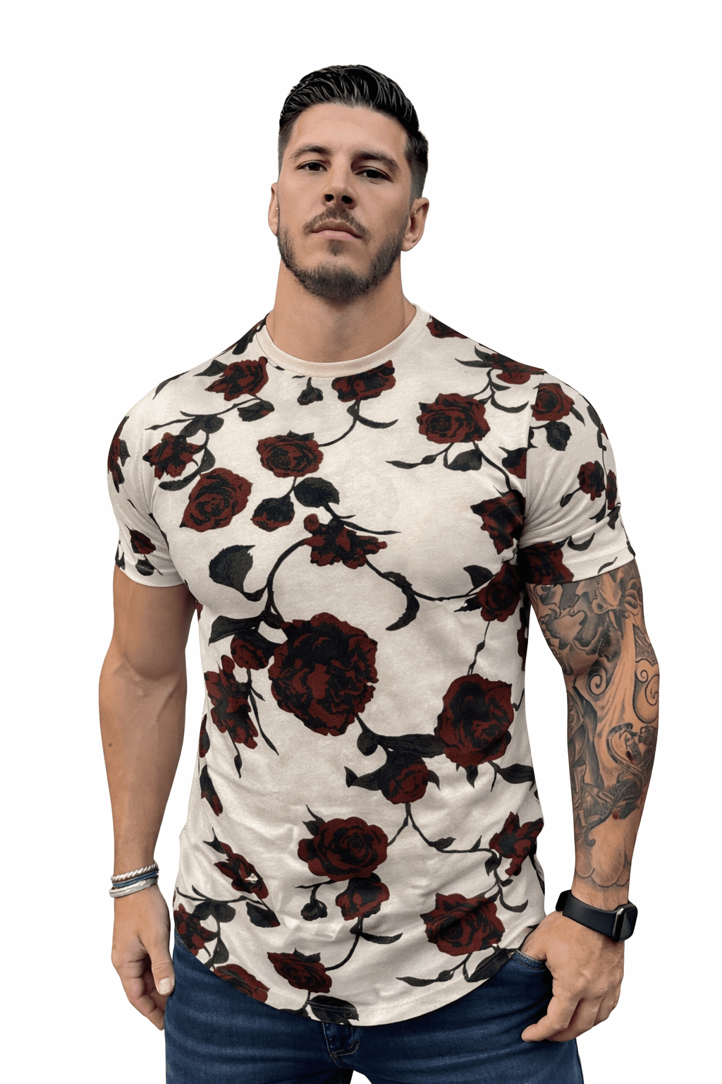 KoAzo 120 - Velvet T-shirt for Men - Sarman Fashion - Wholesale Clothing Fashion Brand for Men from Canada