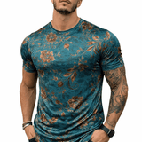 KoAzo 121 - Velvet T-shirt for Men - Sarman Fashion - Wholesale Clothing Fashion Brand for Men from Canada