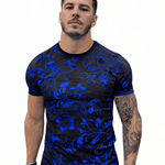 KoAzo 122 - Velvet T-shirt for Men - Sarman Fashion - Wholesale Clothing Fashion Brand for Men from Canada