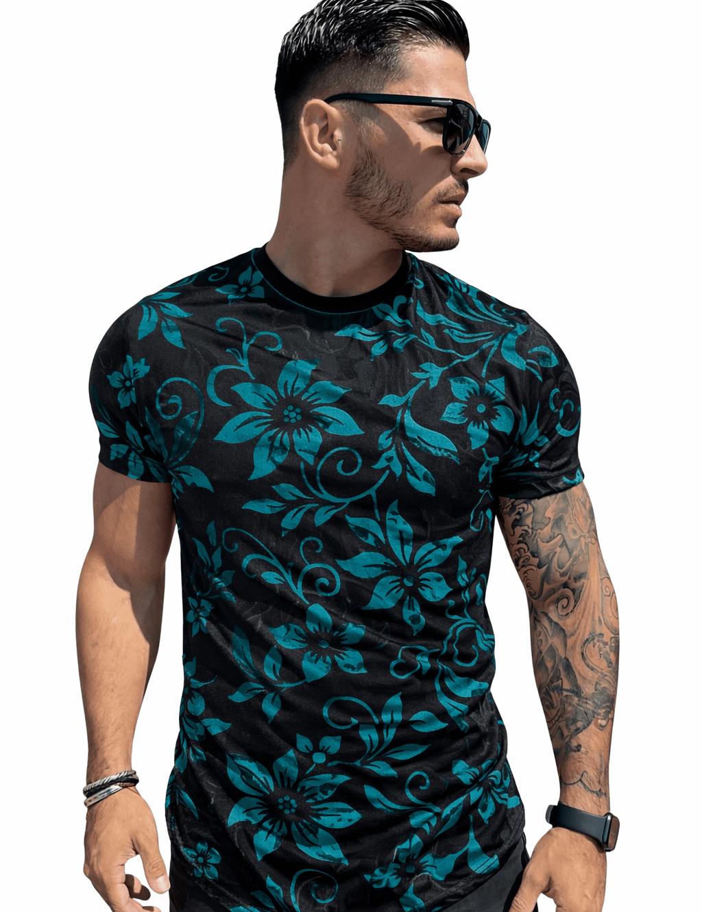 KoAzo 125 - Velvet T-shirt for Men - Sarman Fashion - Wholesale Clothing Fashion Brand for Men from Canada