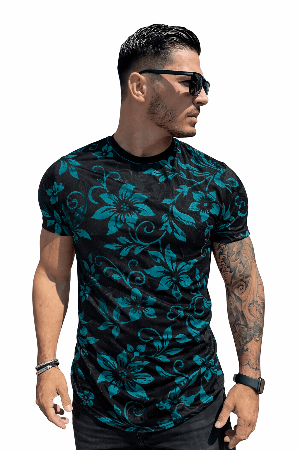 KoAzo 125 - Velvet T-shirt for Men - Sarman Fashion - Wholesale Clothing Fashion Brand for Men from Canada