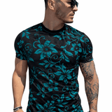 KoAzo 125 - Velvet T-shirt for Men - Sarman Fashion - Wholesale Clothing Fashion Brand for Men from Canada