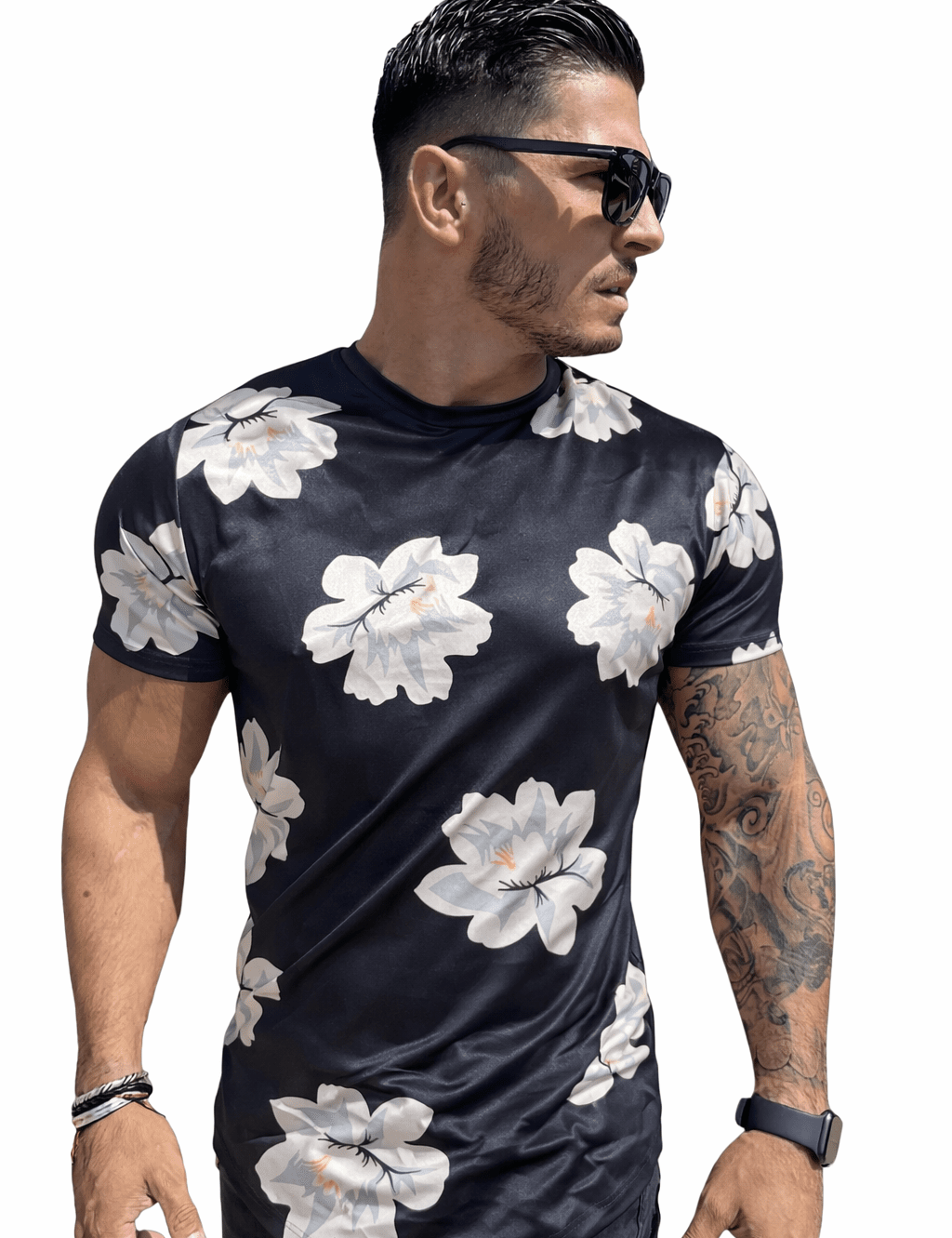 KoAzo 126 - Velvet T-shirt for Men - Sarman Fashion - Wholesale Clothing Fashion Brand for Men from Canada