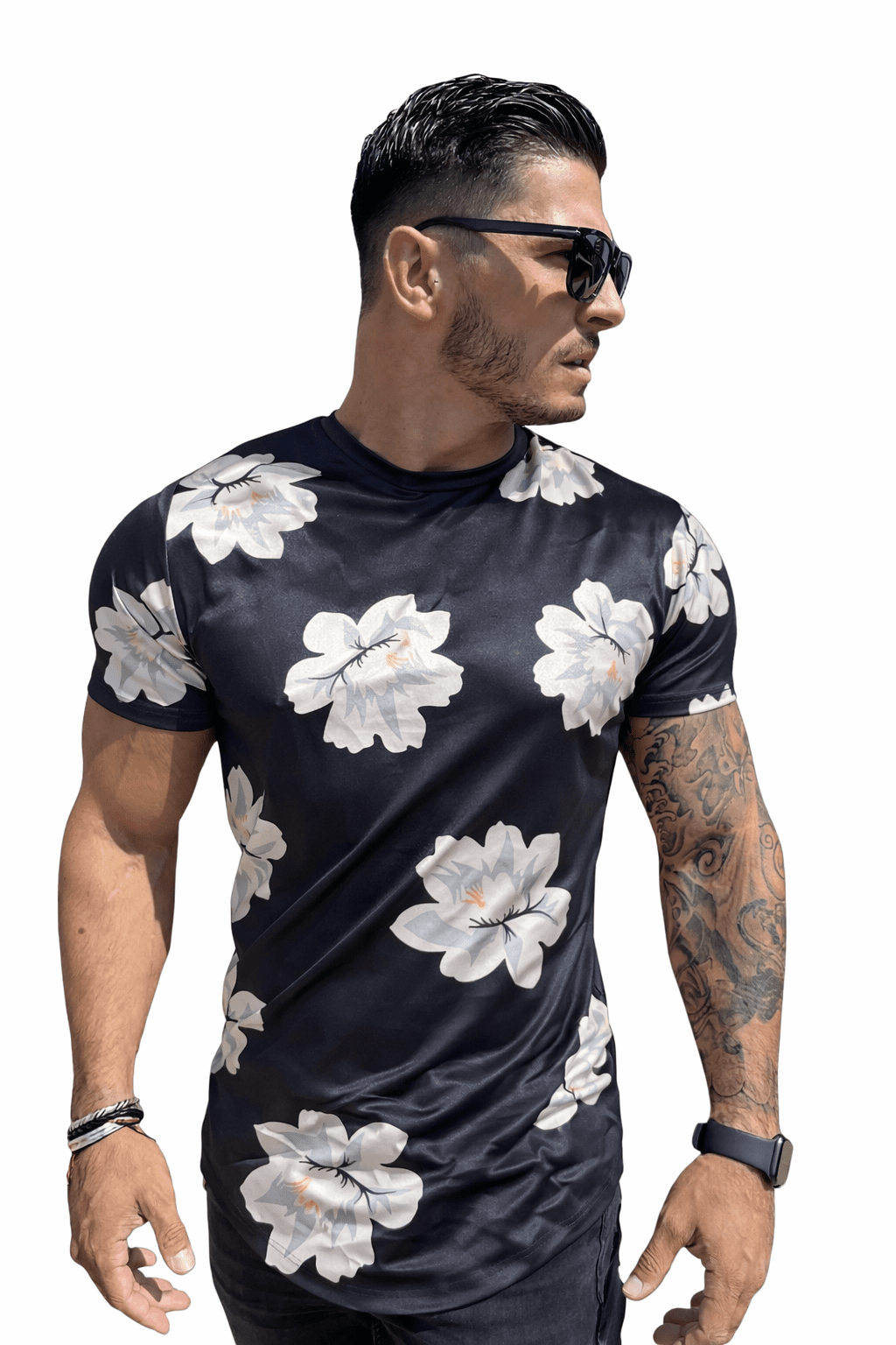 KoAzo 126 - Velvet T-shirt for Men - Sarman Fashion - Wholesale Clothing Fashion Brand for Men from Canada
