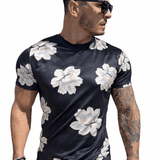 KoAzo 126 - Velvet T-shirt for Men - Sarman Fashion - Wholesale Clothing Fashion Brand for Men from Canada