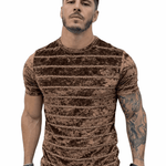 KoAzo 130 - Velvet T-shirt for Men - Sarman Fashion - Wholesale Clothing Fashion Brand for Men from Canada